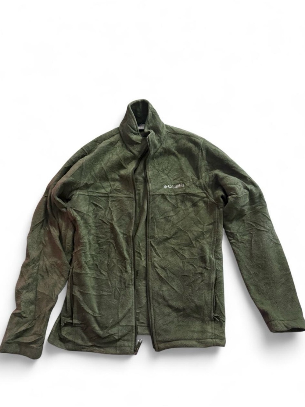Columbia Men’s Olive Green Full-Zip Performance Fleece Jacket